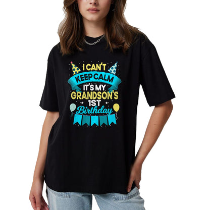 Best Grandma Shirt, Proud Grandma Unisex T-Shirt/Hoodie/Sweatshirt HLT00 - 1 Years Old Grandson Gift It's My Grandson 1st Birthday T-Shirt