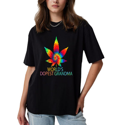 Best Grandma Shirt, Proud Grandma Unisex T-Shirt/Hoodie/Sweatshirt HLT00 - Funny World's Dopest Grandma Weed marijuana T-Shirt