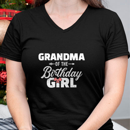 Best Grandma Shirt, Proud Grandma Unisex T-Shirt/Hoodie/Sweatshirt HLT00 - Grandma of the birthday granddaughter girl T-Shirt