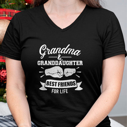 Best Grandma Shirt, Proud Grandma Unisex T-Shirt/Hoodie/Sweatshirt HLT00 - Grandma and granddaughter best friends for life T-Shirt