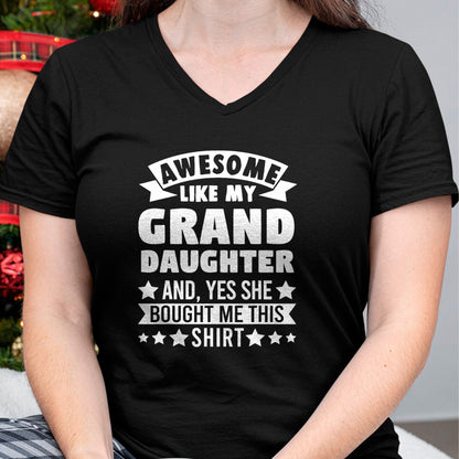 Best Grandma Shirt, Proud Grandma Unisex T-Shirt/Hoodie/Sweatshirt HLT00 - Awesome like my Granddaughter Grandpa Grandad T-Shirt