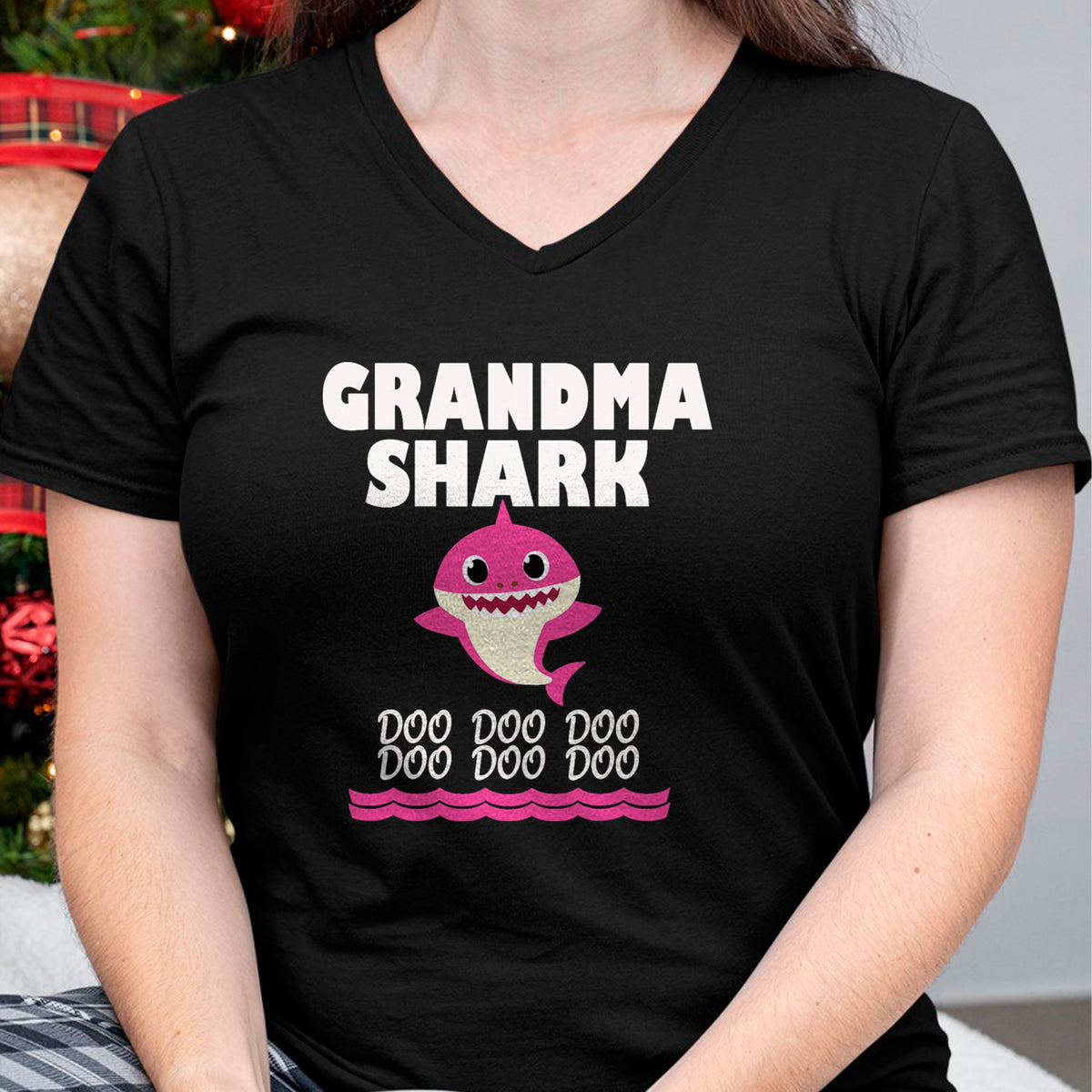 Best Grandma Shirt, Proud Grandma Unisex T-Shirt/Hoodie/Sweatshirt HLT00 - Funny Grandma shark t-shirt gift for grandma tee T-Shirt
