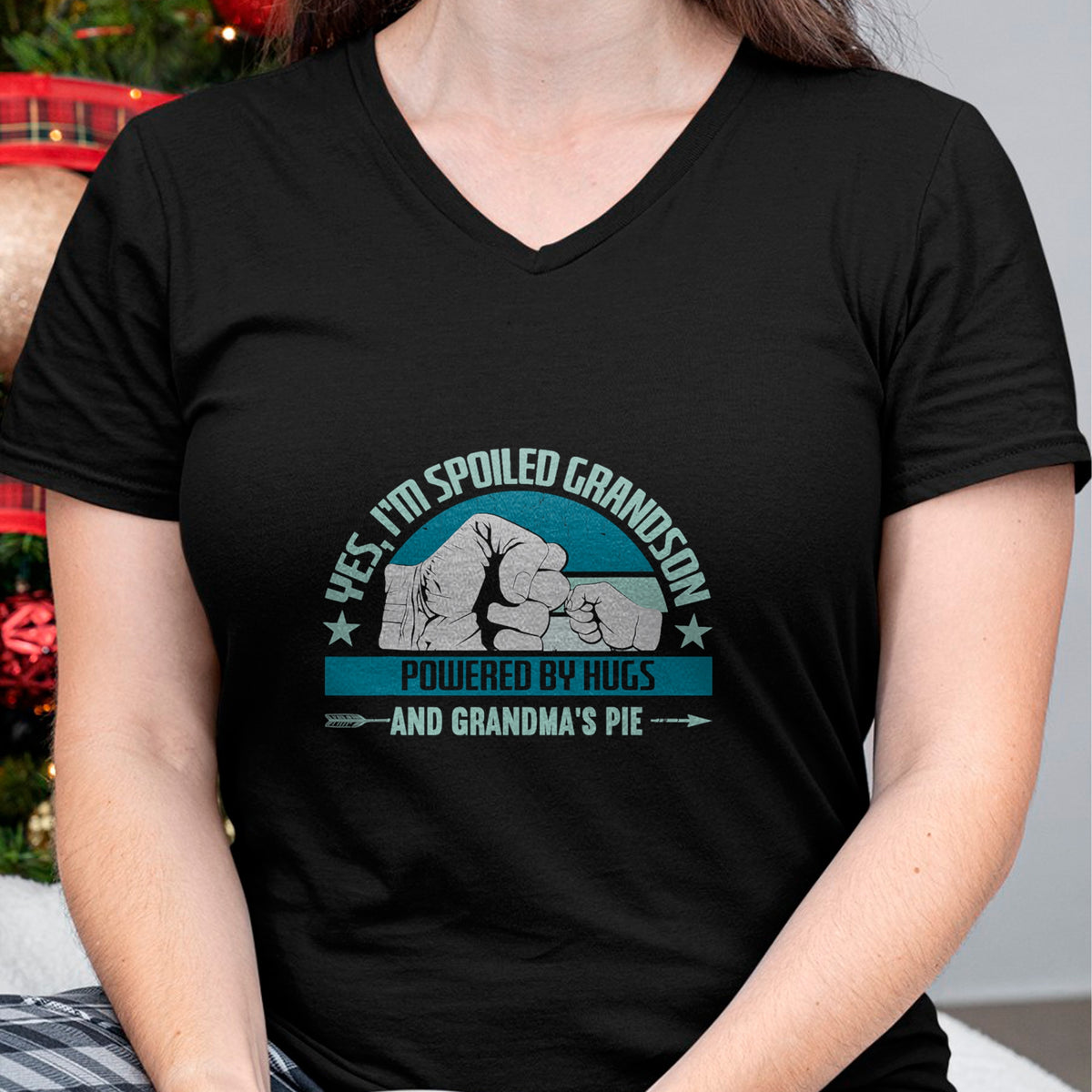 Best Grandma Shirt, Proud Grandma Unisex T-Shirt/Hoodie/Sweatshirt HLT00 - Favorite Spoiled Grandson T-Shirt