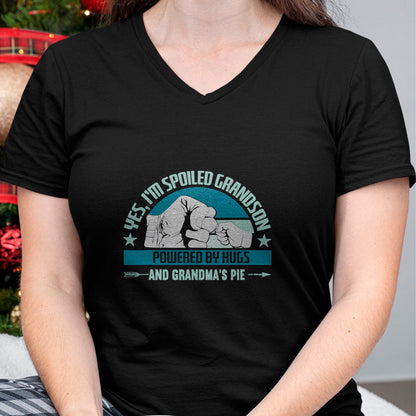Best Grandma Shirt, Proud Grandma Unisex T-Shirt/Hoodie/Sweatshirt HLT00 - Favorite Spoiled Grandson T-Shirt