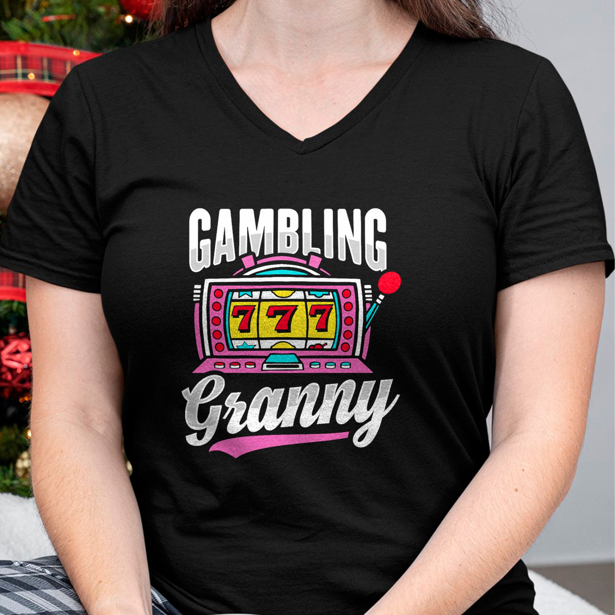 Best Grandma Shirt, Proud Grandma Unisex T-Shirt/Hoodie/Sweatshirt HLT00 - Gambling Granny Design for Grandma T-Shirt