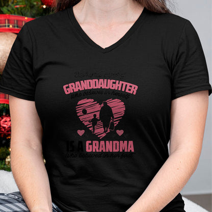 Best Grandma Shirt, Proud Grandma Unisex T-Shirt/Hoodie/Sweatshirt HLT00 - Behind every granddaughter who believes in herself 'sgrandma T-Shirt