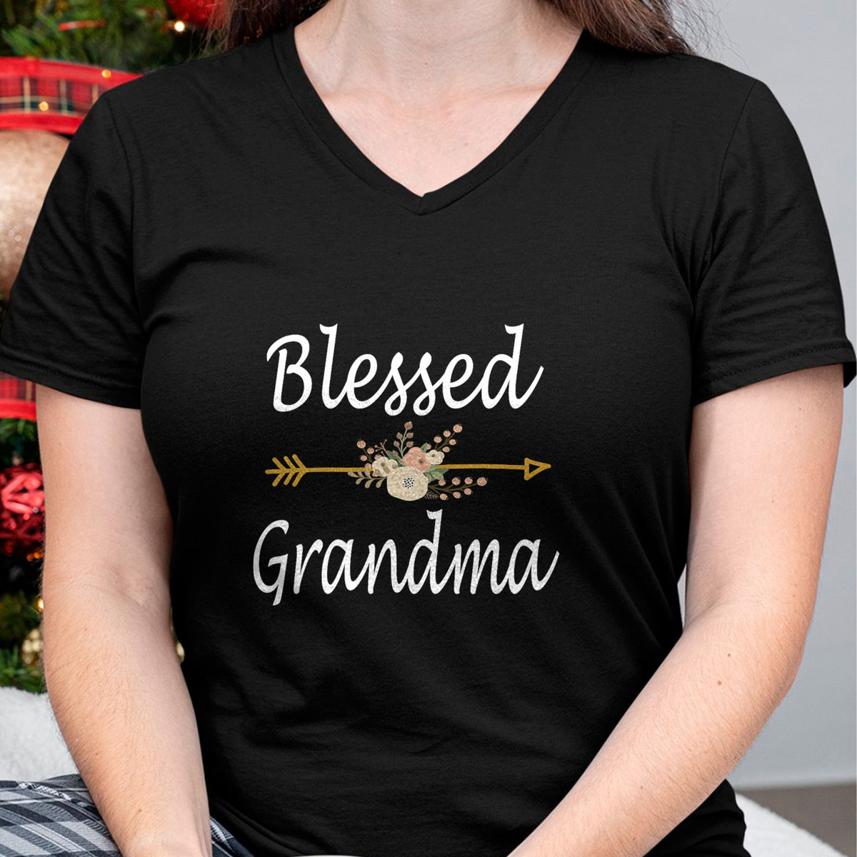 Best Grandma Shirt, Proud Grandma Unisex T-Shirt/Hoodie/Sweatshirt HLT00 - Blessed Grandma Shirt For Women Cute Mothers Day Gifts T-Shirt