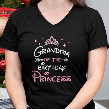 Best Grandma Shirt, Proud Grandma Unisex T-Shirt/Hoodie/Sweatshirt HLT00 - Grandma Of The Birthday Princess Toddler Kid Girl Family T-Shirt