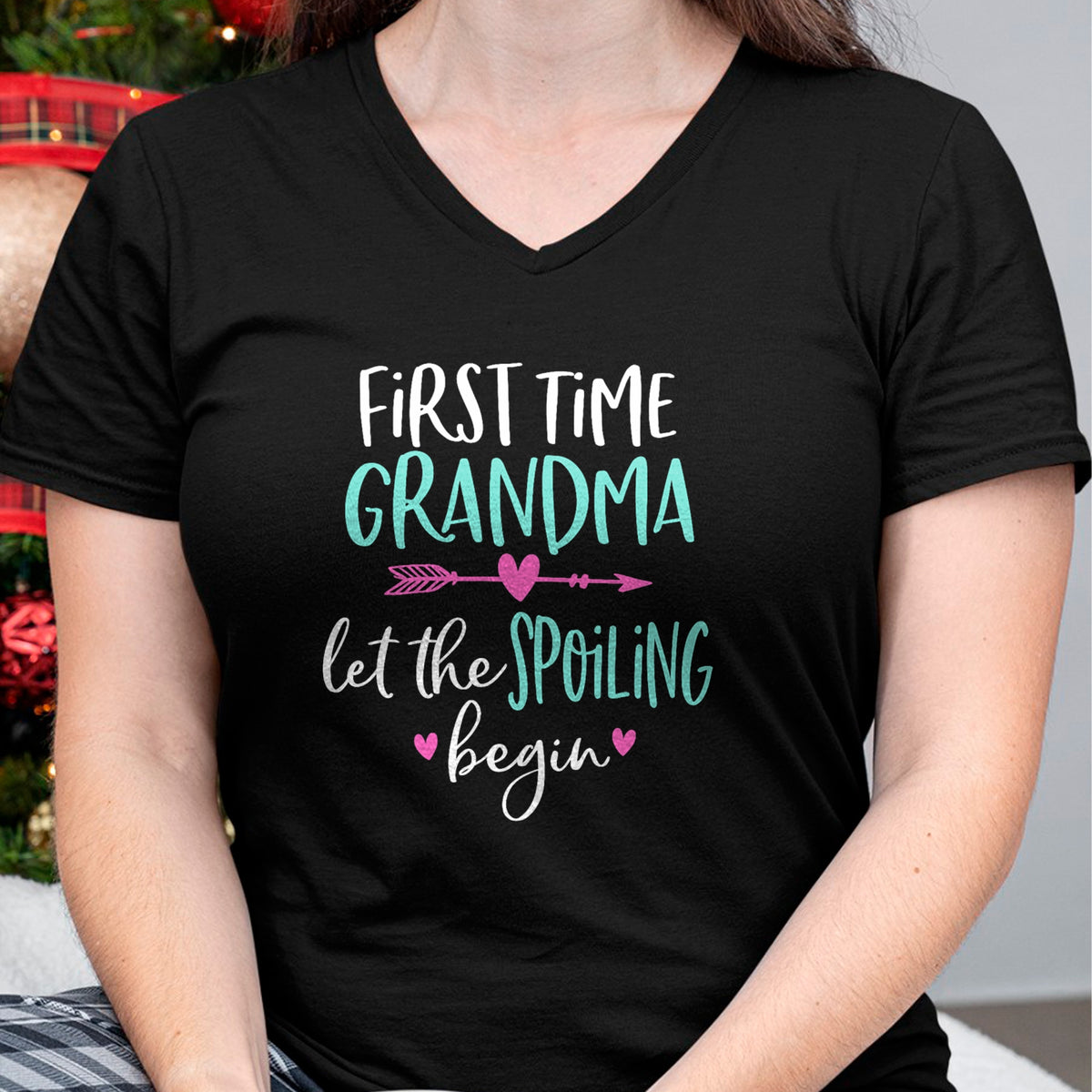 Best Grandma Shirt, Proud Grandma Unisex T-Shirt/Hoodie/Sweatshirt HLT00 - First Time Grandma Let the Spoiling Begin New 1st Time T-Shirt (1)