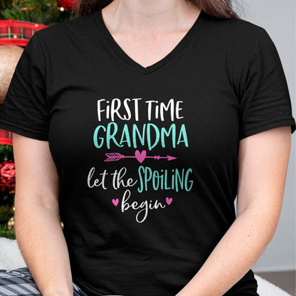 Best Grandma Shirt, Proud Grandma Unisex T-Shirt/Hoodie/Sweatshirt HLT00 - First Time Grandma Let the Spoiling Begin New 1st Time T-Shirt (1)