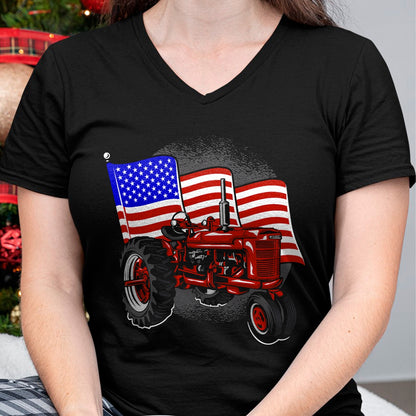 Best Farmer Life Shirt, Funny Farmer UnisexT-Shirt/Hoodie/Sweatshirt HLT00 - 4th of July Gift Patriotic Farmer US Flag Tractor Farmer T-Shirt