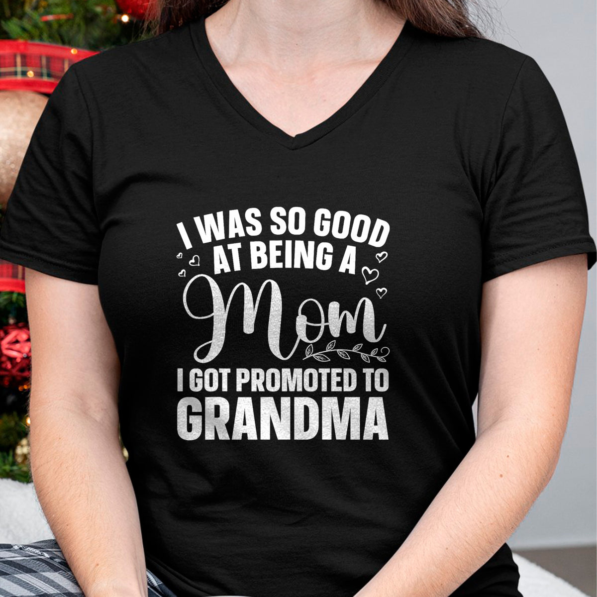 Best Grandma Shirt, Proud Grandma Unisex T-Shirt/Hoodie/Sweatshirt HLT00 - Grandma Art For Mom Women Grandmother Promoted To Grandma T-Shirt