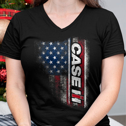 Best Farmer Life Shirt, Funny Farmer UnisexT-Shirt/Hoodie/Sweatshirt HLT00 - CASE IH - American Flag T-Shirt