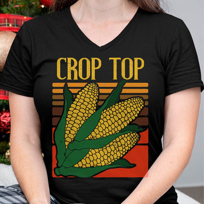 Best Farmer Life Shirt, Funny Farmer UnisexT-Shirt/Hoodie/Sweatshirt HLT00 - Corn Farmer Funny Crop Top Vintage Farming Humor Design T-Shirt