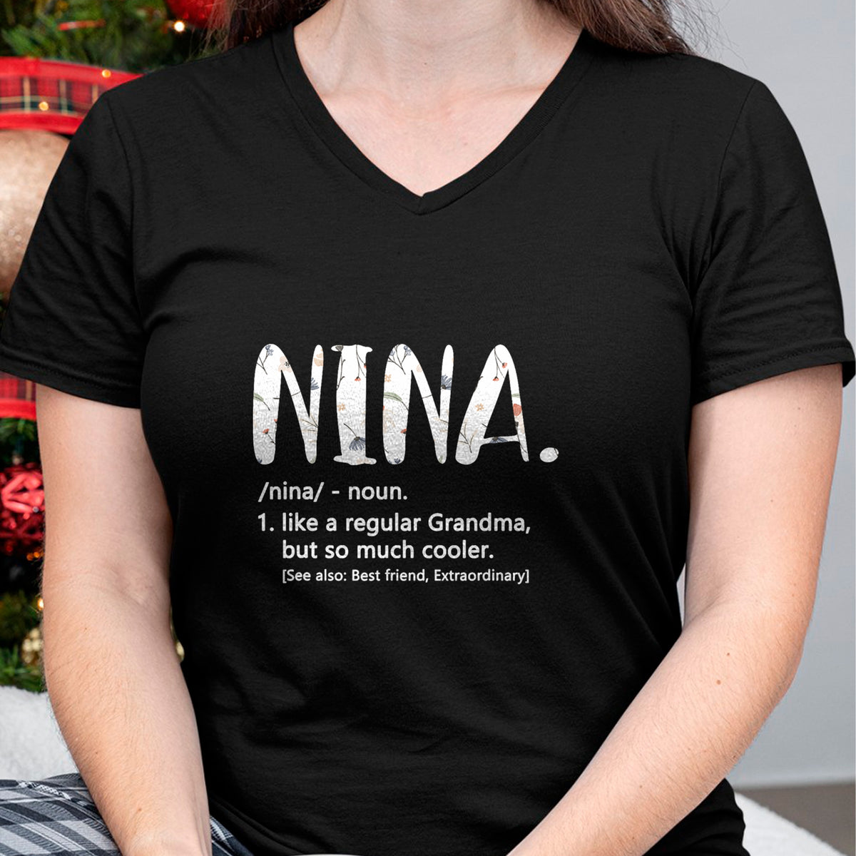 Best Grandma Shirt, Proud Grandma Unisex T-Shirt/Hoodie/Sweatshirt HLT00 - Nina Shirts for Women Mothers Day idea Cute Grandma Nina T-Shirt