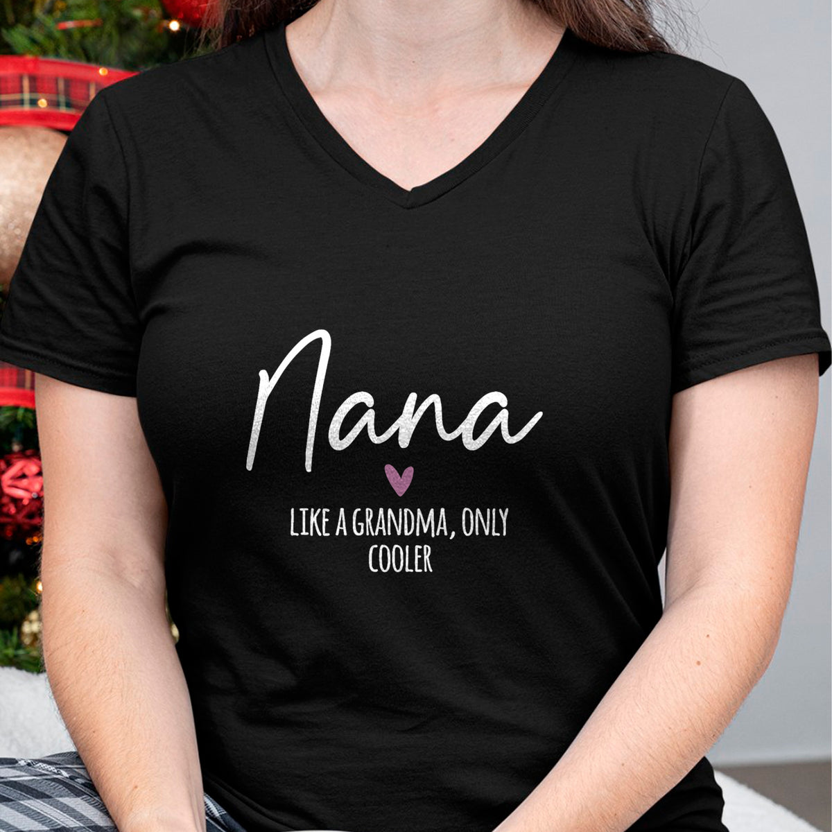 Best Grandma Shirt, Proud Grandma Unisex T-Shirt/Hoodie/Sweatshirt HLT00 - Nana Like A Grandma Only Cooler Heart Mother's Day Nana T-Shirt