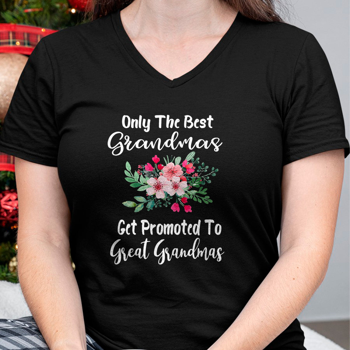 Best Grandma Shirt, Proud Grandma Unisex T-Shirt/Hoodie/Sweatshirt HLT00 - Only The Best Grandmas Get Promoted To Great Grandma T-Shirt