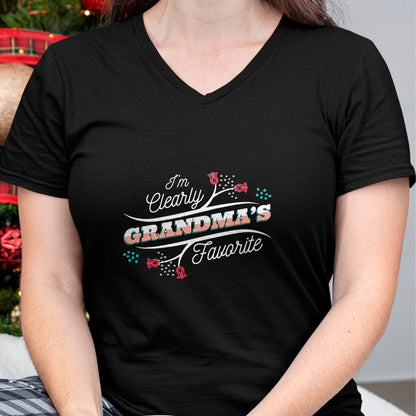 Best Grandma Shirt, Proud Grandma Unisex T-Shirt/Hoodie/Sweatshirt HLT00 - I'm Clearly Grandma's Favorite Granddaughter Grandma, T-Shirt (1)