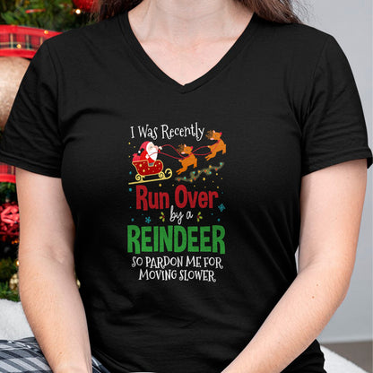 Best Grandma Shirt, Proud Grandma Unisex T-Shirt/Hoodie/Sweatshirt HLT00 - Grandma Got Run Over By A Reindeer Png T-Shirt