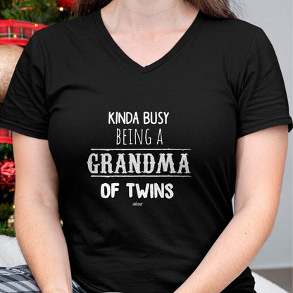 Best Grandma Shirt, Proud Grandma Unisex T-Shirt/Hoodie/Sweatshirt HLT00 - Busy Grandma of Twins T-Shirt, Funny Grandmother Gift Tees T-Shirt