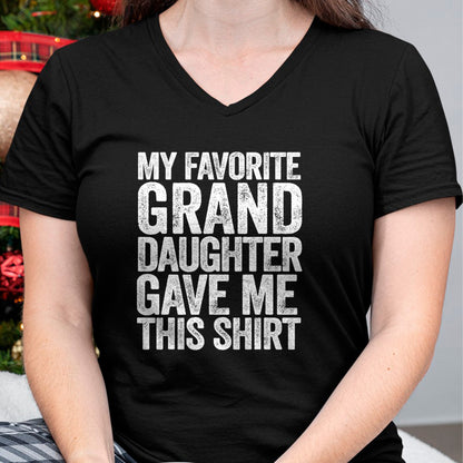 Best Grandma Shirt, Proud Grandma Unisex T-Shirt/Hoodie/Sweatshirt HLT00 - My Favorite Granddaughter Gave Me This Shirt T-Shirt T-Shirt