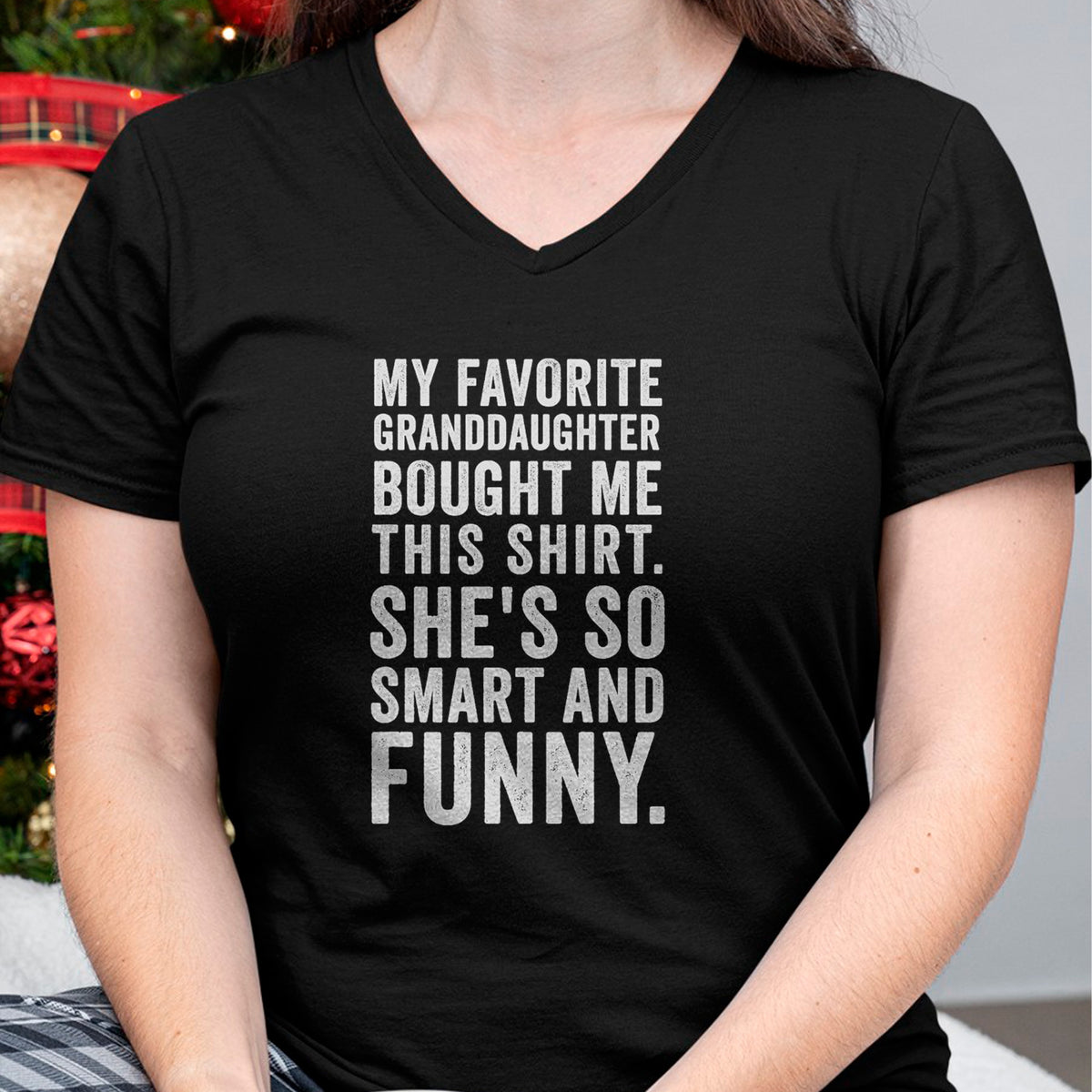 Best Grandma Shirt, Proud Grandma Unisex T-Shirt/Hoodie/Sweatshirt HLT00 - My Favorite Granddaughter Bought Me This Funny Grandparent T-Shirt