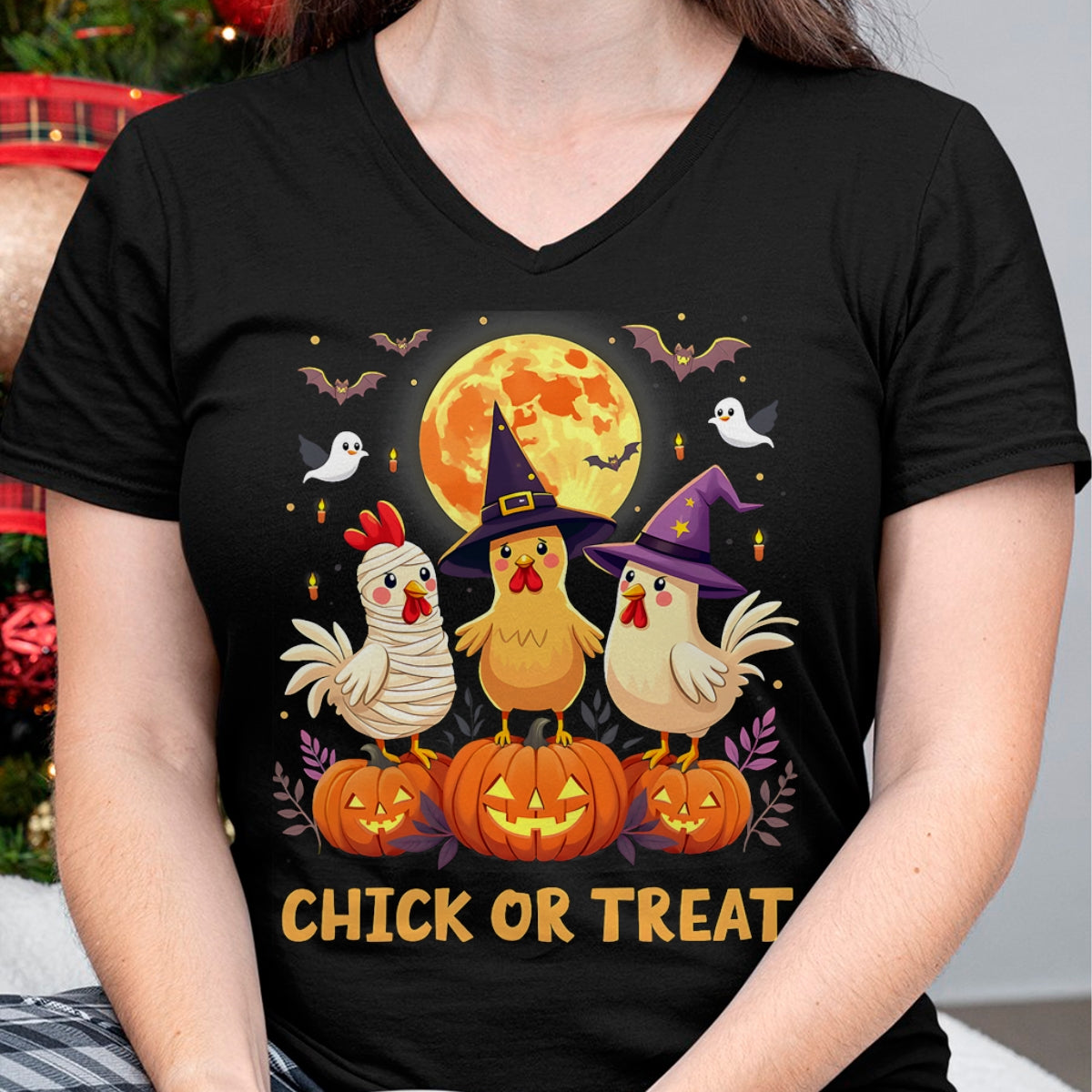 Best Farmer Life Shirt, Funny Farmer UnisexT-Shirt/Hoodie/Sweatshirt HLT00 - Chick or Treat Halloween Chicken Girl Farmer Halloween T-Shirt