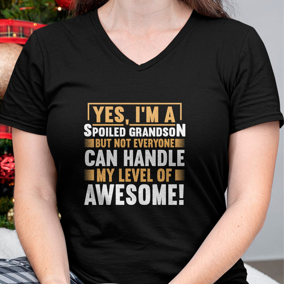 Best Grandma Shirt, Proud Grandma Unisex T-Shirt/Hoodie/Sweatshirt HLT00 - Grandparents Grandma Spoiled Grandson T-Shirt (1)