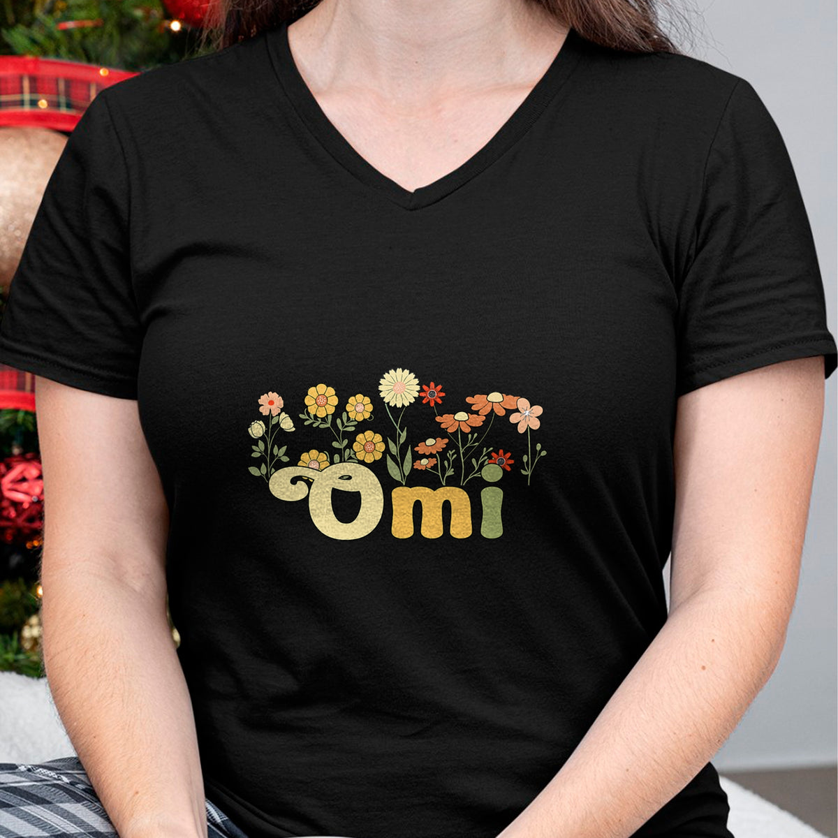 Best Grandma Shirt, Proud Grandma Unisex T-Shirt/Hoodie/Sweatshirt HLT00 - Groovy Omi Grandmother Flowers Omi Grandma T-Shirt