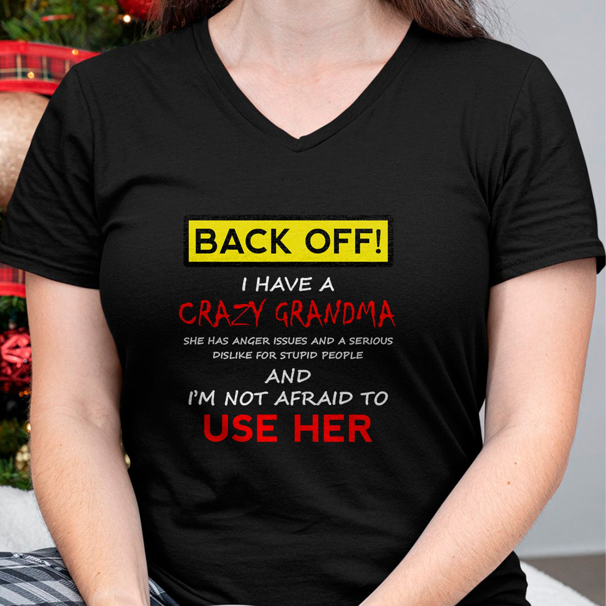 Best Grandma Shirt, Proud Grandma Unisex T-Shirt/Hoodie/Sweatshirt HLT00 - Back Off Crazy Grandma Grandson Granddaughter Funny Gifts T-Shirt