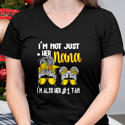 Best Grandma Shirt, Proud Grandma Unisex T-Shirt/Hoodie/Sweatshirt HLT00 - Softball Grandma Nana Granddaughter Softball Nana T-Shirt