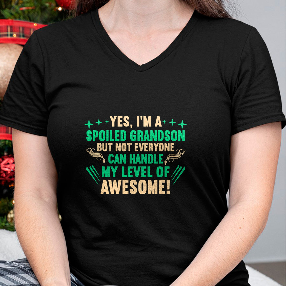 Best Grandma Shirt, Proud Grandma Unisex T-Shirt/Hoodie/Sweatshirt HLT00 - Favorite Funny Grandparents Grandma Spoiled Grandson T-Shirt