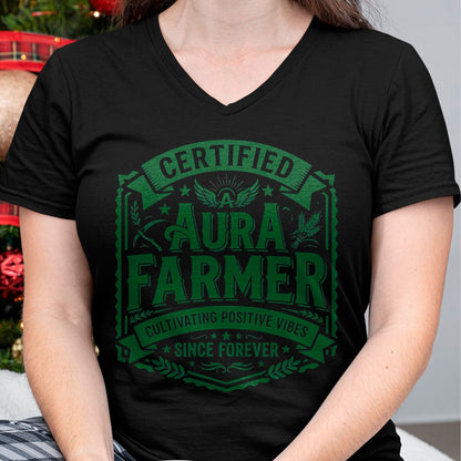 Best Farmer Life Shirt, Funny Farmer UnisexT-Shirt/Hoodie/Sweatshirt HLT00 - Certified Aura Farmer Positive Vibes Funny T-Shirt