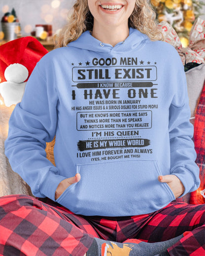 January - Good men Still Exist - gift for your girlfriend, wife from Husband - LUNA01 (SKU-GM-01)
