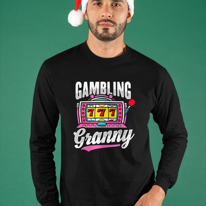 Best Grandma Shirt, Proud Grandma Unisex T-Shirt/Hoodie/Sweatshirt HLT00 - Gambling Granny Design for Grandma T-Shirt