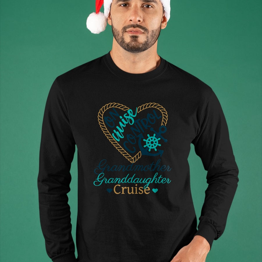 Best Grandma Shirt, Proud Grandma Unisex T-Shirt/Hoodie/Sweatshirt HLT00 - Grandmother Granddaughter Cruise Fun Fam Cruise Love Cruise T-Shirt