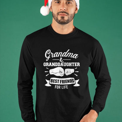 Best Grandma Shirt, Proud Grandma Unisex T-Shirt/Hoodie/Sweatshirt HLT00 - Grandma and granddaughter best friends for life T-Shirt