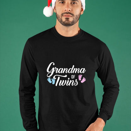 Best Grandma Shirt, Proud Grandma Unisex T-Shirt/Hoodie/Sweatshirt HLT00 - Grandma of twins T-Shirt