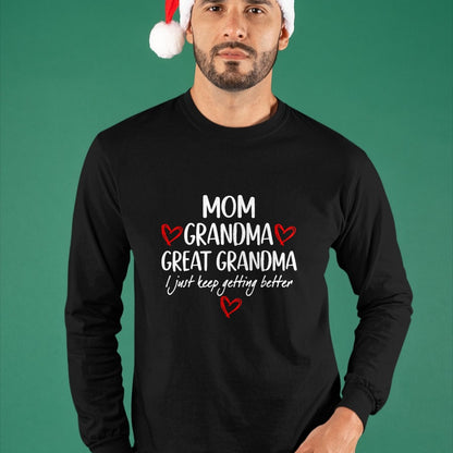 Best Grandma Shirt, Proud Grandma Unisex T-Shirt/Hoodie/Sweatshirt HLT00 - Gifts for Grandma from Grandkids Mom Grandma Great Grandma T-Shirt (1)