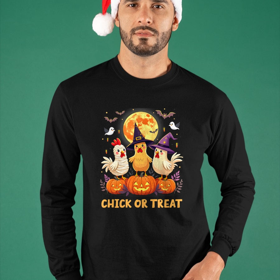 Best Farmer Life Shirt, Funny Farmer UnisexT-Shirt/Hoodie/Sweatshirt HLT00 - Chick or Treat Halloween Chicken Girl Farmer Halloween T-Shirt