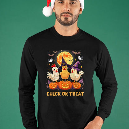Best Farmer Life Shirt, Funny Farmer UnisexT-Shirt/Hoodie/Sweatshirt HLT00 - Chick or Treat Halloween Chicken Girl Farmer Halloween T-Shirt