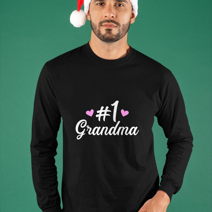 Best Grandma Shirt, Proud Grandma Unisex T-Shirt/Hoodie/Sweatshirt HLT00 - Number one No. 1 best grandma T-Shirt