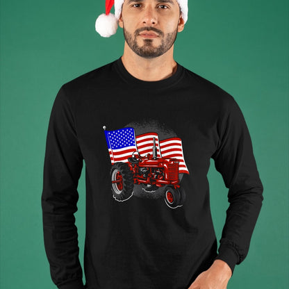 Best Farmer Life Shirt, Funny Farmer UnisexT-Shirt/Hoodie/Sweatshirt HLT00 - 4th of July Gift Patriotic Farmer US Flag Tractor Farmer T-Shirt