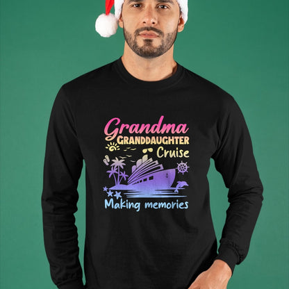 Best Grandma Shirt, Proud Grandma Unisex T-Shirt/Hoodie/Sweatshirt HLT00 - Grandma Granddaughter Memories Gift For Cruise Vacation T-Shirt