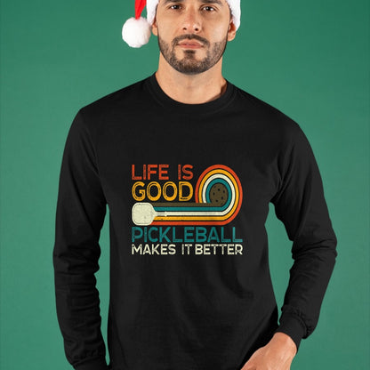 Best Grandma Shirt, Proud Grandma Unisex T-Shirt/Hoodie/Sweatshirt HLT00 - Funny Life is Good, Pickleball Makes it Better T-Shirt