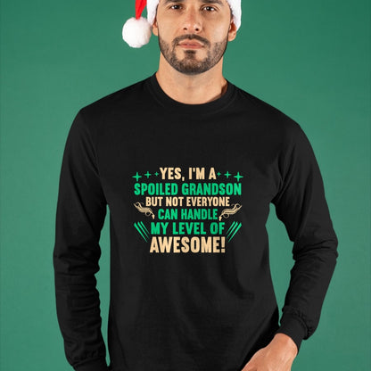 Best Grandma Shirt, Proud Grandma Unisex T-Shirt/Hoodie/Sweatshirt HLT00 - Favorite Funny Grandparents Grandma Spoiled Grandson T-Shirt