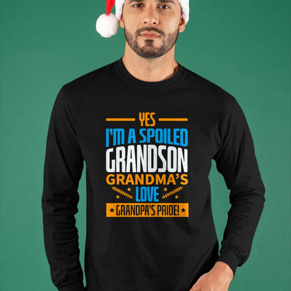 Best Grandma Shirt, Proud Grandma Unisex T-Shirt/Hoodie/Sweatshirt HLT00 - Grandma Spoiled Grandson Grandparents T-Shirt (1)Grandma Spoiled Grandson Grandparents T-Shirt (Copy)