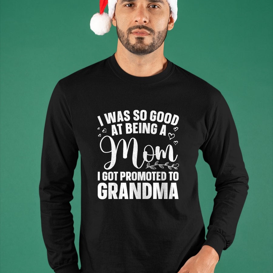 Best Grandma Shirt, Proud Grandma Unisex T-Shirt/Hoodie/Sweatshirt HLT00 - Grandma Art For Mom Women Grandmother Promoted To Grandma T-Shirt