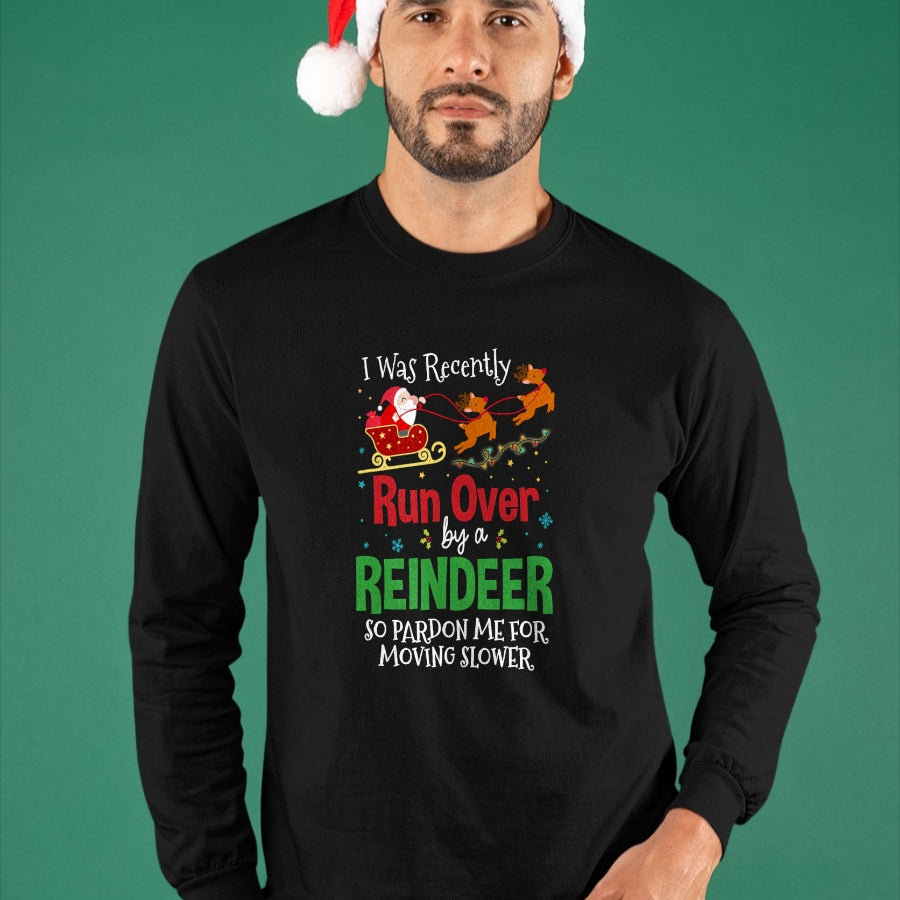 Best Grandma Shirt, Proud Grandma Unisex T-Shirt/Hoodie/Sweatshirt HLT00 - Grandma Got Run Over By A Reindeer Png T-Shirt