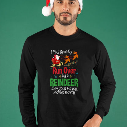 Best Grandma Shirt, Proud Grandma Unisex T-Shirt/Hoodie/Sweatshirt HLT00 - Grandma Got Run Over By A Reindeer Png T-Shirt